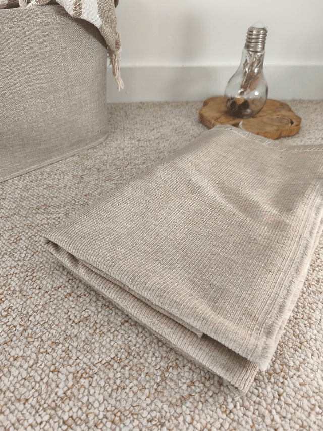 Velours côtelé beige ficelle