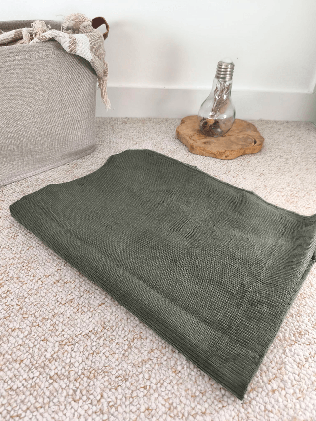 Velours côtelé vert kaki