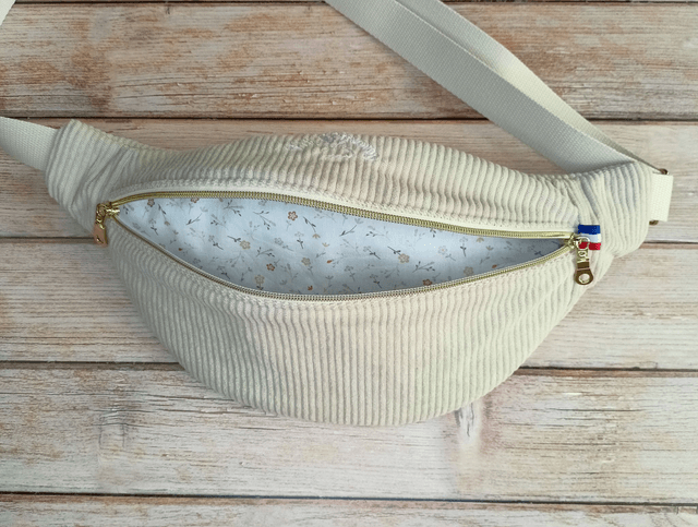 Banane adulte velours beige