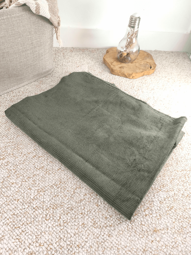 Velours côtelé vert kaki